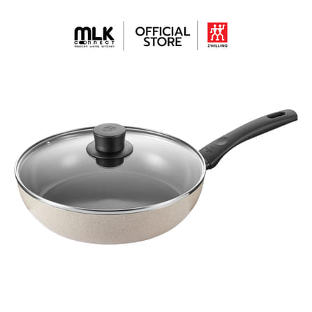 กระทะลึก 28 ซม. BALLARINI SAUTEPAN เคลือบเซรามิก พร้อมฝาแก้ว N1011243_0